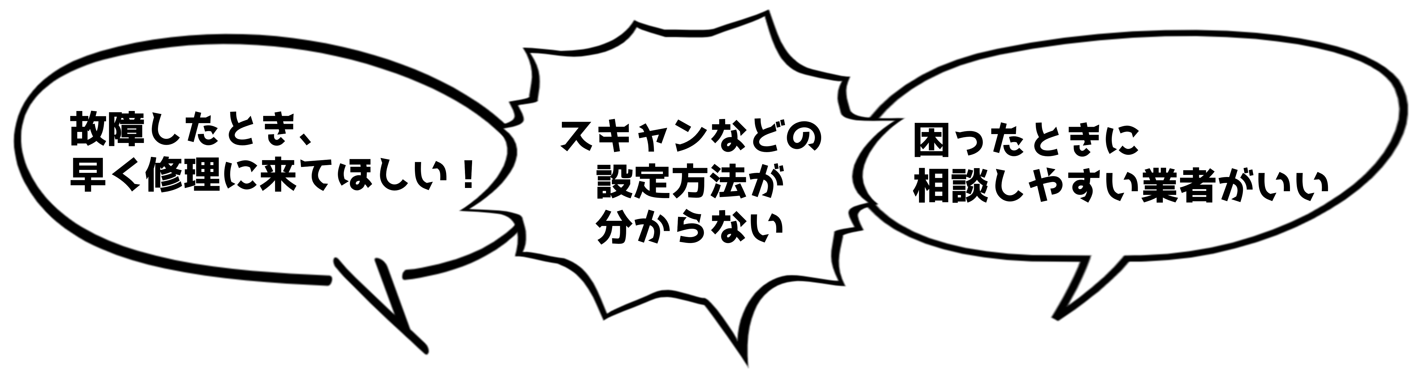 コピー機・複合機について、こんなお悩みはありませんか